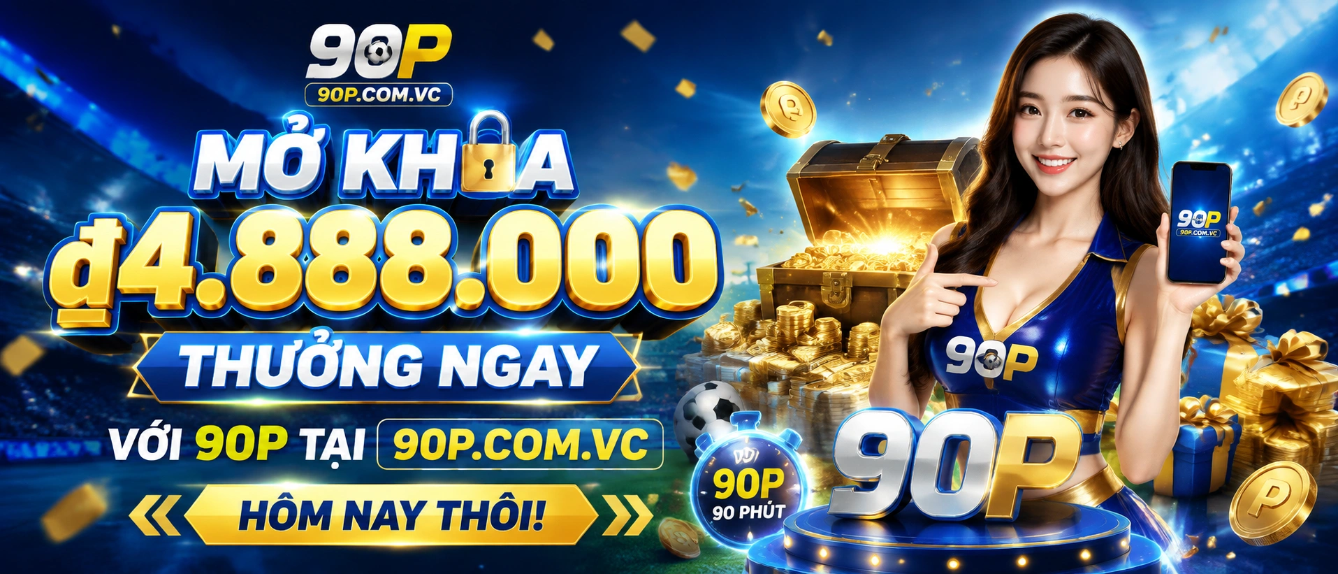 90P casino trực tuyến với sảnh game và giao diện giải trí