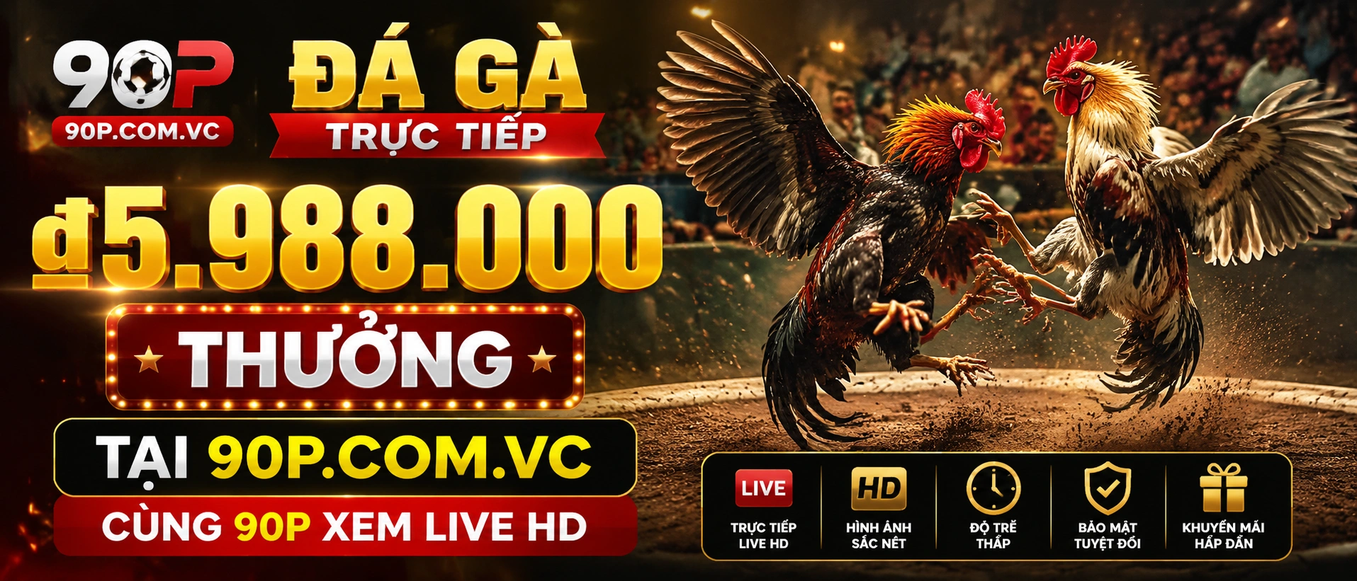 Đá Gà live interface tại 90p.com.vc